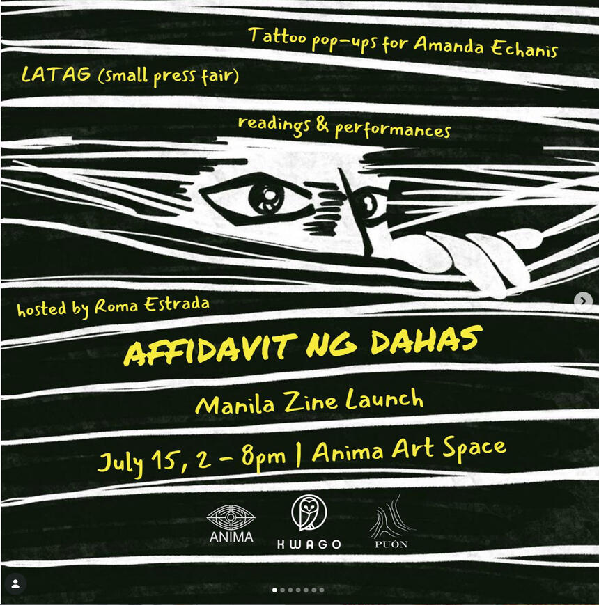 Affidavit ng Dahas Zine Launch
